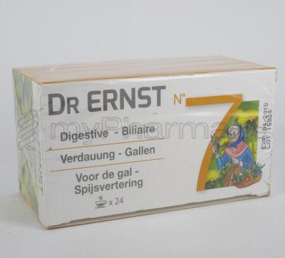 ERNST DR N 7 TISANE DIGESTIVE BILIAIRE 24 SACHETS FILTRE (médicament)