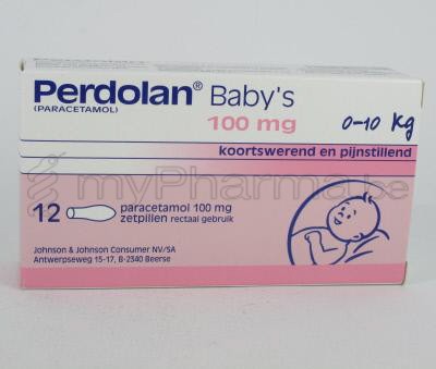 PERDOLAN 100 MG 12 SUPPO BABY  (médicament)