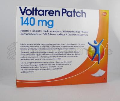 VOLTAREN PATCH 140 MG 5 EMPLATRES MEDICAMENTEUX (médicament)