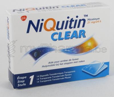 NIQUITIN CLEAR 21 MG 14 PATCHES (médicament)