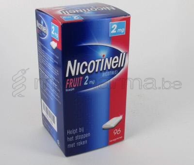 NICOTINELL FRUIT 2 MG 96 GOMMES À MÂCHER (médicament)