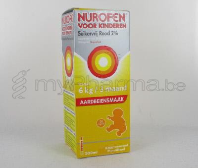 NUROFEN ENFANT FRAISE 20 MG/ML  200 ML SIROP SANS SUCRE  (médicament)