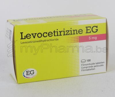 LEVOCETIRIZINE EG 5 MG 100 COMP  (médicament)