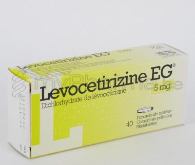 LEVOCETIRIZINE EG 5 MG 40 COMP  (médicament)