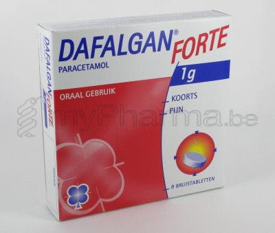 DAFALGAN FORTE 1 G  8 COMP EFF                    (médicament)
