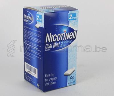 NICOTINELL COOL MINT 2 MG 96 GOMMES À MÂCHER       (médicament)