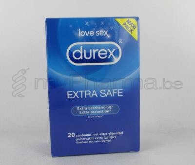DUREX EXTRA SAFE 20 préservatifs lubrifiés                       (dispositif médical)